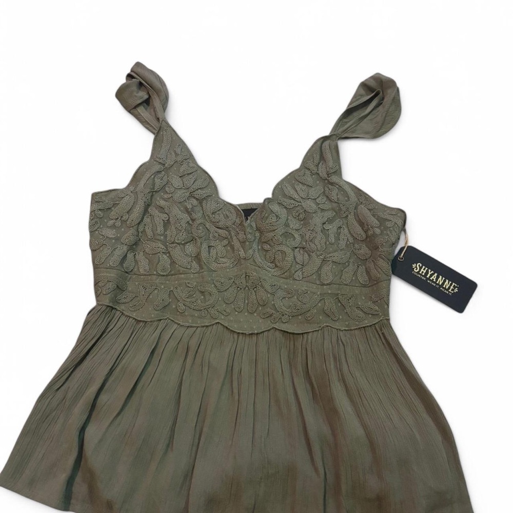 Shyanne Embroidered Mesh Top